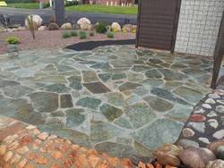 Polygonalplatten Karistou Grün Braun