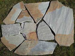 Polygonalplatten Karistou Grün Braun