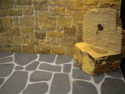 Polygonalplatten Kavala Grau